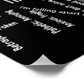 Ich bin eine schöne Depression, Bewusstsein für ps Poster (Ecke)