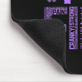 Ich bin eine schöne Fibromyalgie, Krieger-Fibro-Se Mousepad (Ecke)
