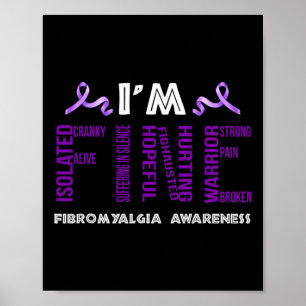 Ich bin eine schöne Fibromyalgie, Krieger-Fibro-Se Poster