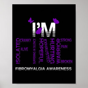 Ich bin eine schöne Fibromyalgie, Krieger-Fibro-Se Poster