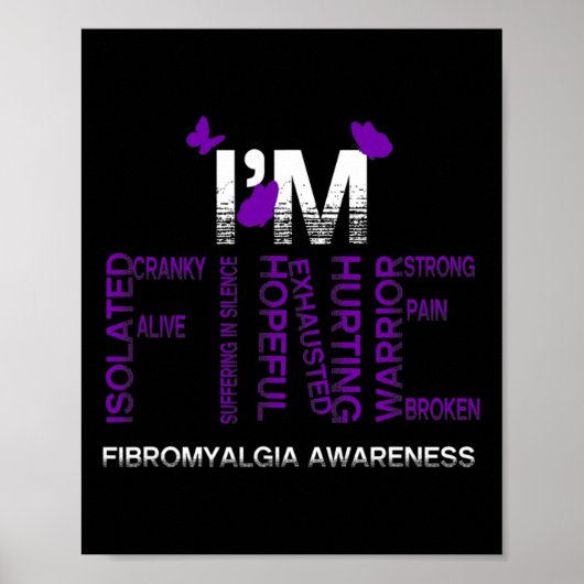 Ich bin eine schöne Fibromyalgie, Krieger-Fibro-Se Poster (Vorne)