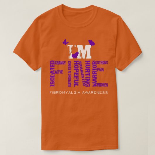 Ich bin eine schöne Fibromyalgie, Krieger-Fibro-Se T-Shirt (Design vorne)