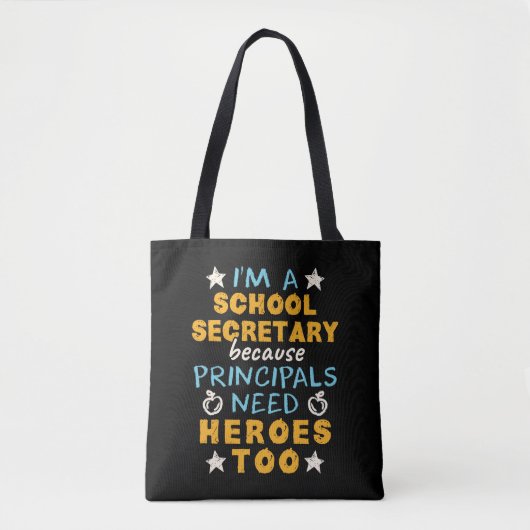 Ich bin eine Schulsekretärin, die Heroes Funny App Tasche (Vorderseite)