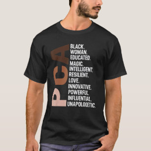 Ich bin eine schwarze PCA-Krankenschwester RN Afro T-Shirt