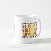 Ich bin eine schwarze, schwarze Geschichte Kaffeetasse (VorderseiteRechts)