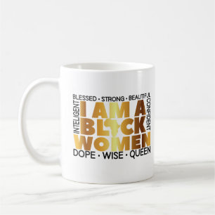 Ich bin eine schwarze, schwarze Geschichte Kaffeetasse