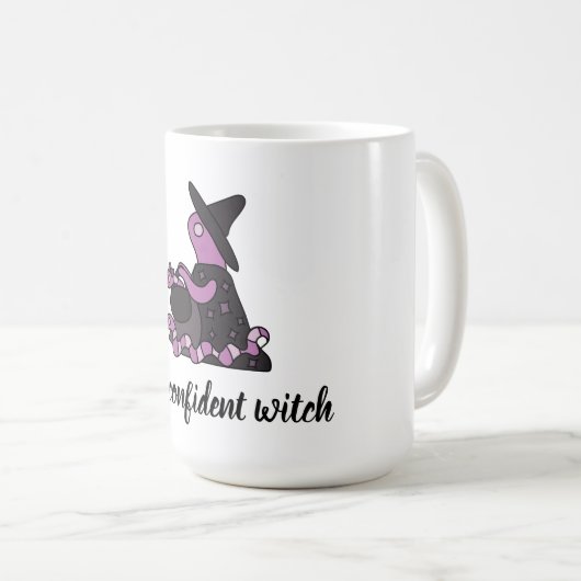 Ich bin eine selbstbewusste Hexe Kaffeetasse (VorderseiteRechts)