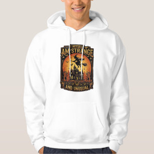 Ich bin eine seltsame ungewöhnliche Halloween-Hexe Hoodie