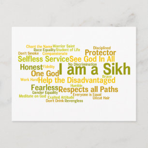 Ich bin eine Sikh Postkarte
