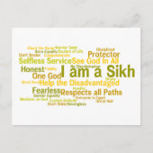Ich bin eine Sikh Postkarte (Vorderseite)