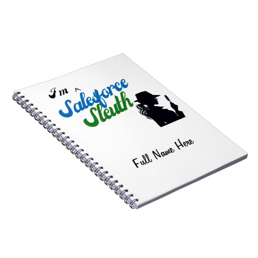 Ich bin eine Sleuth-Verkäuferin Notizblock (Rechte Seite)