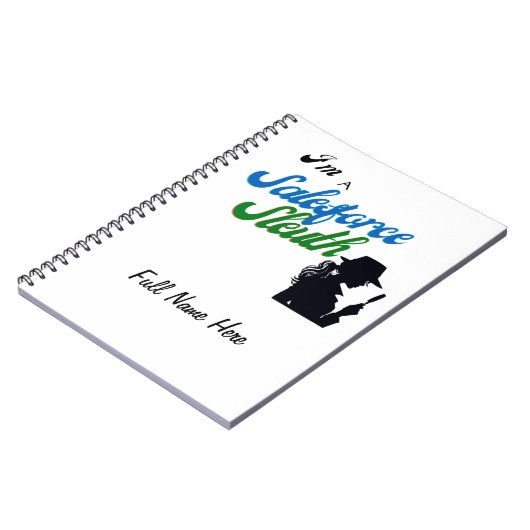 Ich bin eine Sleuth-Verkäuferin Notizblock (Linke Seite)