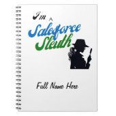 Ich bin eine Sleuth-Verkäuferin Notizblock (Vorderseite)