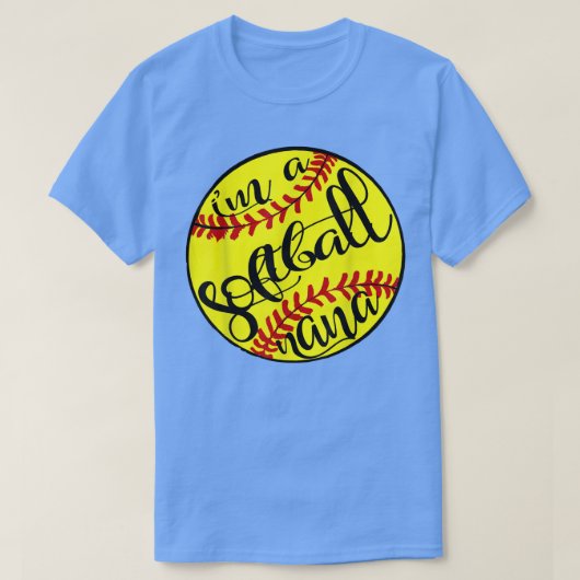 Ich bin eine Softball-Nana-Proud-Großmutter T-Shirt (Design vorne)