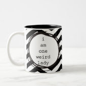 Ich bin eine sonderbare Dame Zweifarbige Tasse (Links)