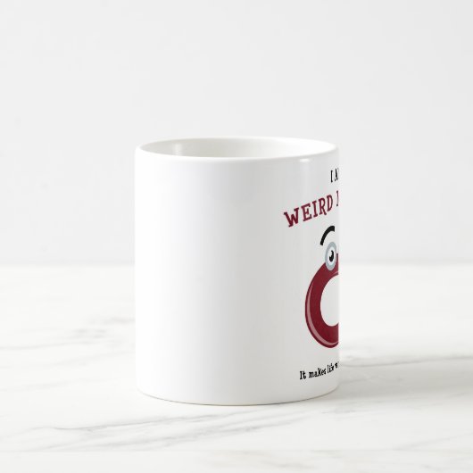 Ich bin eine sonderbare Magnet-Tasse Kaffeetasse (Mittel)