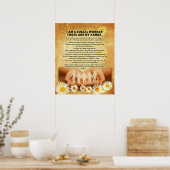 Ich bin eine Sozialarbeiterinitiative und Motivier Poster (Küche)