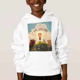 Ich bin eine starke Jungs-Bestätigung Hoodie