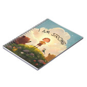 Ich bin eine starke Jungs-Bestätigung Notizblock (Linke Seite)