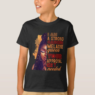 Ich bin eine starke Krebs-Melaninkönigin Zodiac Sc T-Shirt