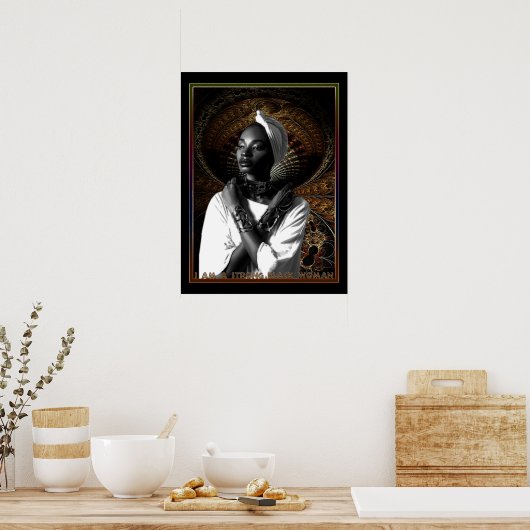 Ich bin eine starke schwarze Frau Poster (Küche)