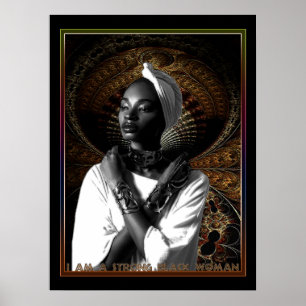 Ich bin eine starke schwarze Frau Poster