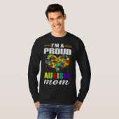 Ich bin eine stolz autistische Mama Autismus Bewus T-Shirt (Vorne ganz)