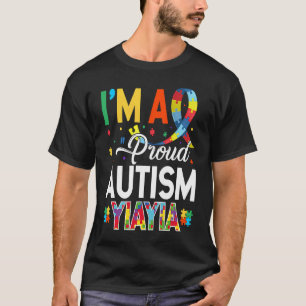 Ich bin eine stolze Autism Yiayia passende Autism T-Shirt