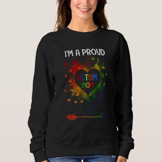 Ich bin eine stolze Autismummutter Autismuserkennu Sweatshirt (Vorderseite)