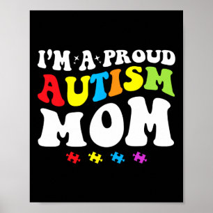 Ich bin eine stolze Autismus-Mama - Autismus-Bewus Poster