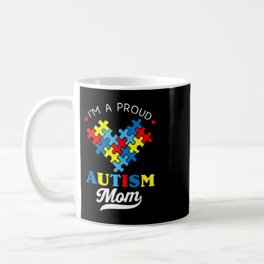 Ich bin eine stolze Autismus-Mama - perfekt für Mo Kaffeetasse (Links)