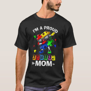 Ich bin eine stolze Autismus-Mutter Autismus-Bewus T-Shirt