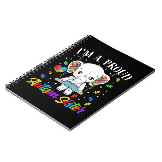 Ich bin eine stolze Autismus Schwester, starke Erm Notizblock (Linke Seite)