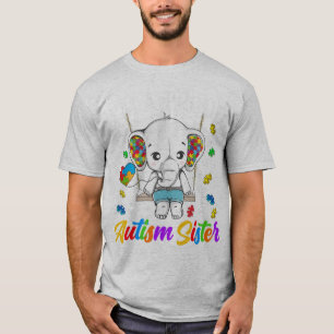 Ich bin eine stolze Autismus Schwester, starke Erm T-Shirt