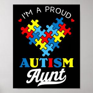 Ich bin eine stolze Autismus-Tante Autismus-Bewuss Poster