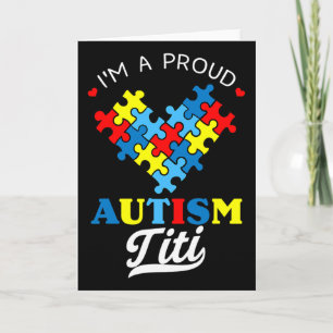 Ich bin eine stolze Autismus-Tante Neph Autism Awa Karte