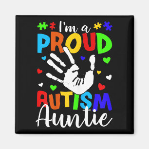 Ich bin eine stolze Autismus Tante Niedlich Autism Magnet