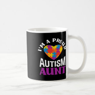 Ich bin eine stolze Autismus Tante Puzzle Herz Aut Kaffeetasse