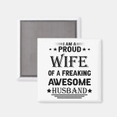 Ich bin eine stolze Ehefrau eines phantastischen E Magnet (Vorderseite/Rückseite)