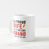 Ich bin eine stolze Ehefrau eines superPhantastisc Kaffeetasse (Vorderseite Links)