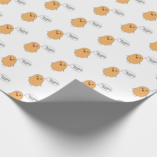 Ich bin eine stolze Kartoffel Geschenkpapier (Ecke)