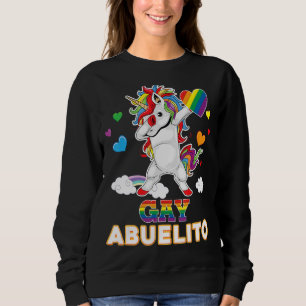 Ich bin eine stolze Lesben Gay Abuelito Pride Dabb Sweatshirt