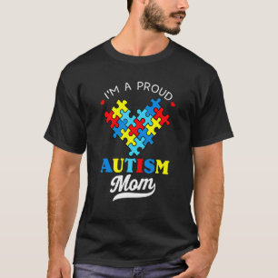 Ich bin eine stolze Mama Autismus Bewusstsein Auti T-Shirt