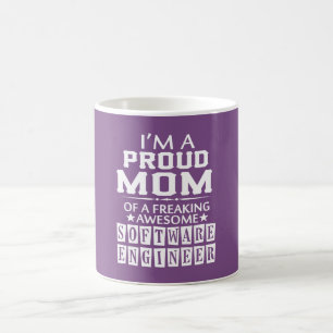 Ich bin EINE STOLZE MAMA DER SOFTWARE ENGINEERS Kaffeetasse