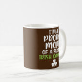 Ich bin eine stolze Mama einer Super Irish Dancer Kaffeetasse (VorderseiteRechts)