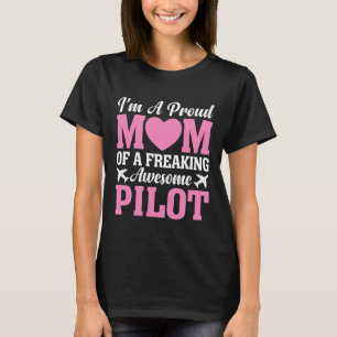 Ich bin eine stolze Mama eines fliegenden Pilot-Fl T-Shirt