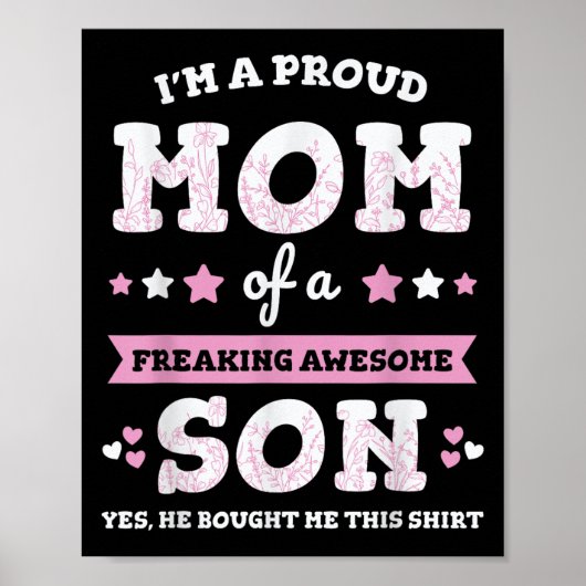 Ich bin eine stolze Mama eines Phantastischen Son- Poster (Vorne)