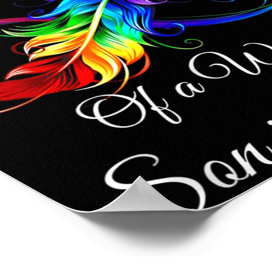 Ich bin eine stolze Mama eines wunderbaren Sohnes  Poster (Ecke)