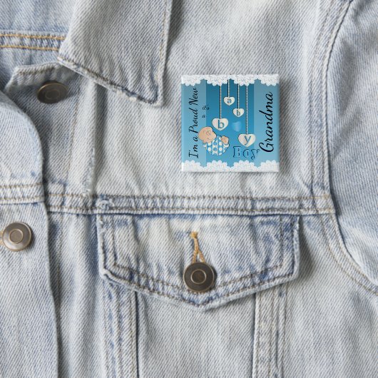 Ich bin eine stolze neue Großmutter - Baby Button (Beispiel)