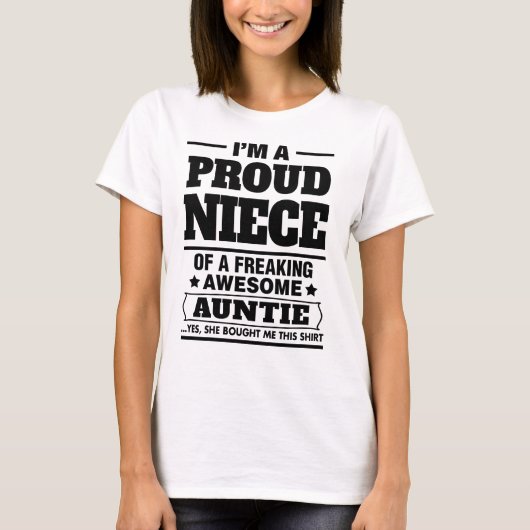 Ich bin eine stolze Nichte von A fantastische T-Shirt (Vorderseite)